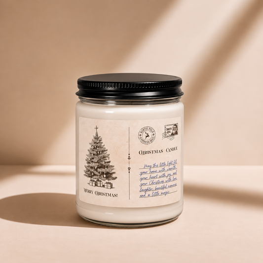 Vintage Christmas Tree Candle