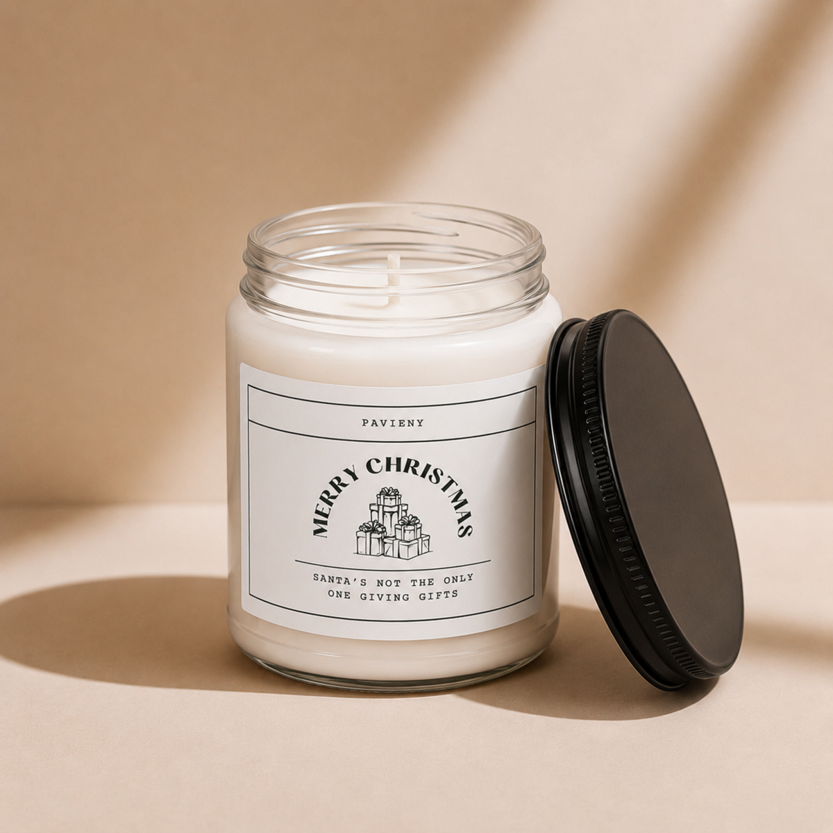 Santa’s Not Alone Candle