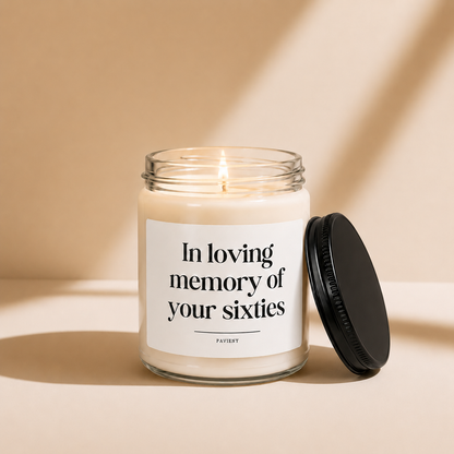 RIP Sixties Candle