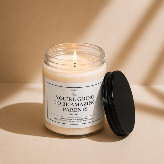 Parents EST. 2027 Candle