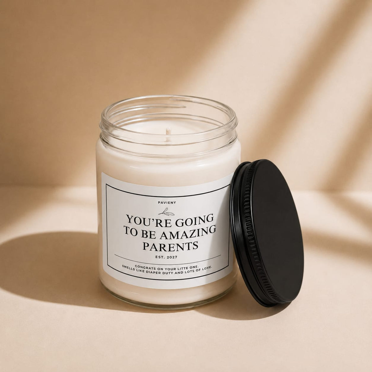 Parents EST. 2027 Candle