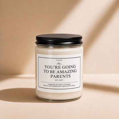Parents EST. 2027 Candle