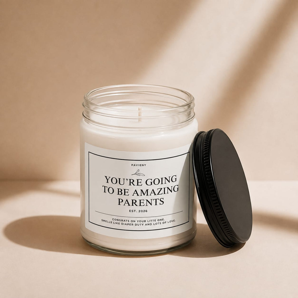 Parents EST. 2026 Candle