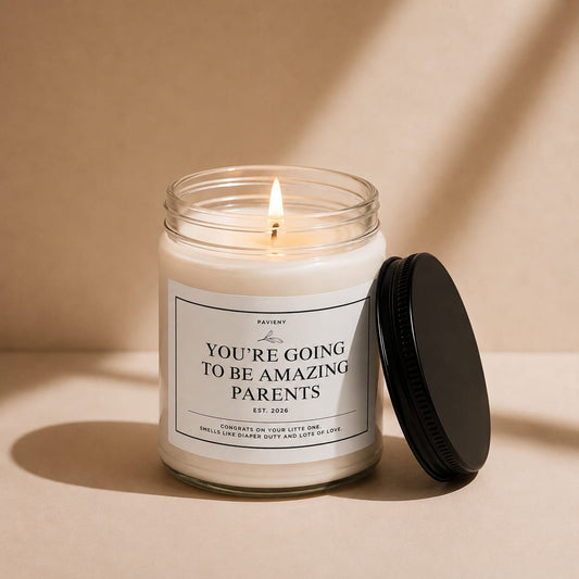 Parents EST. 2026 Candle