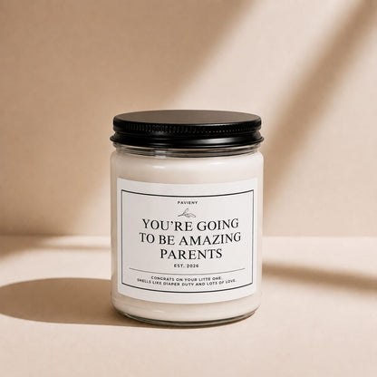 Parents EST. 2026 Candle