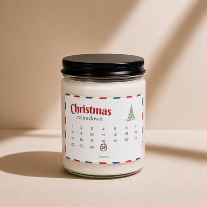 Christmas Countdown Candle