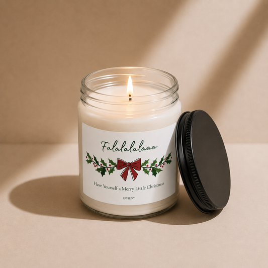 Christmas Falalalalaaa Candle