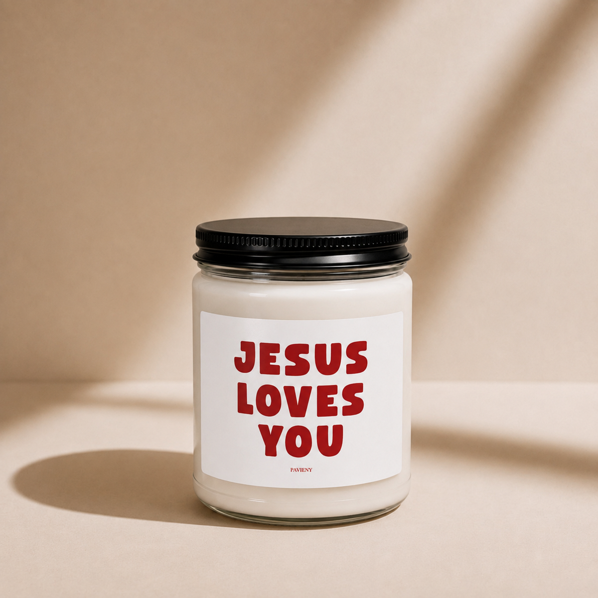 Jesus Loves You Candle