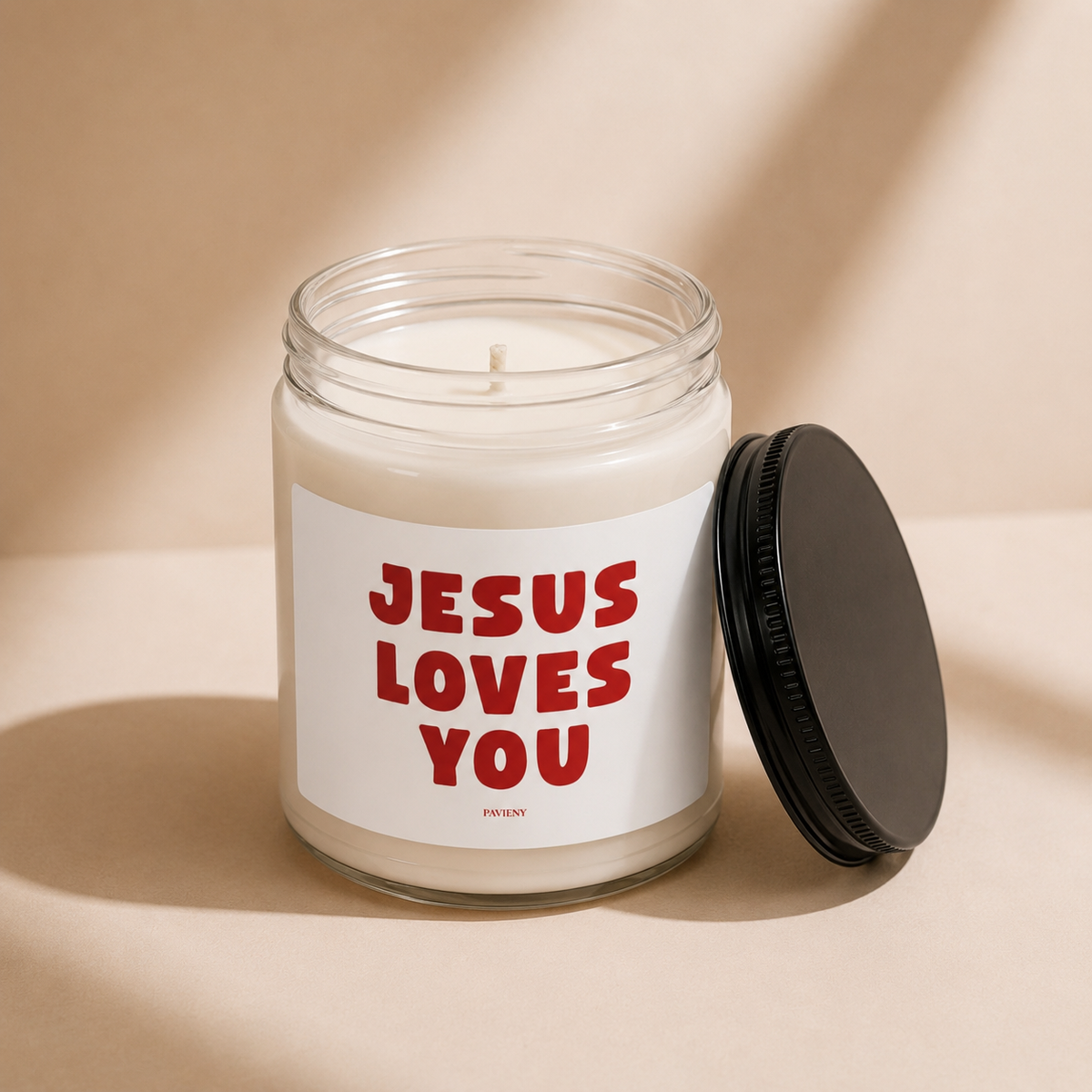 Jesus Loves You Candle