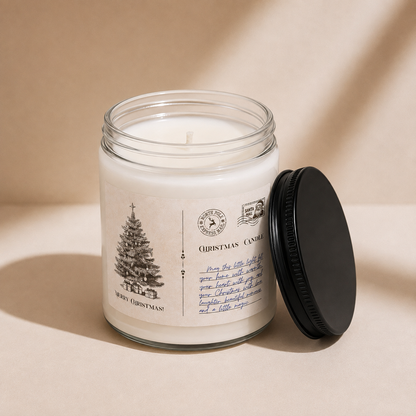 Vintage Christmas Tree Candle