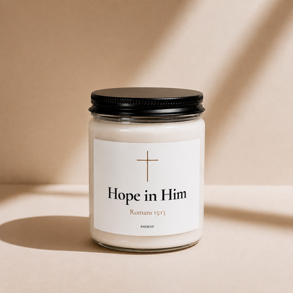Hope in Him Candle