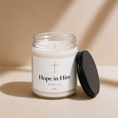 Hope in Him Candle