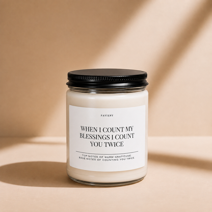 Count My Blessings Candle