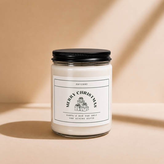 Santa’s Not Alone Candle
