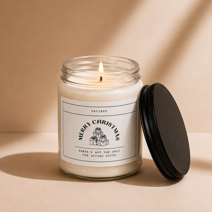 Santa’s Not Alone Candle