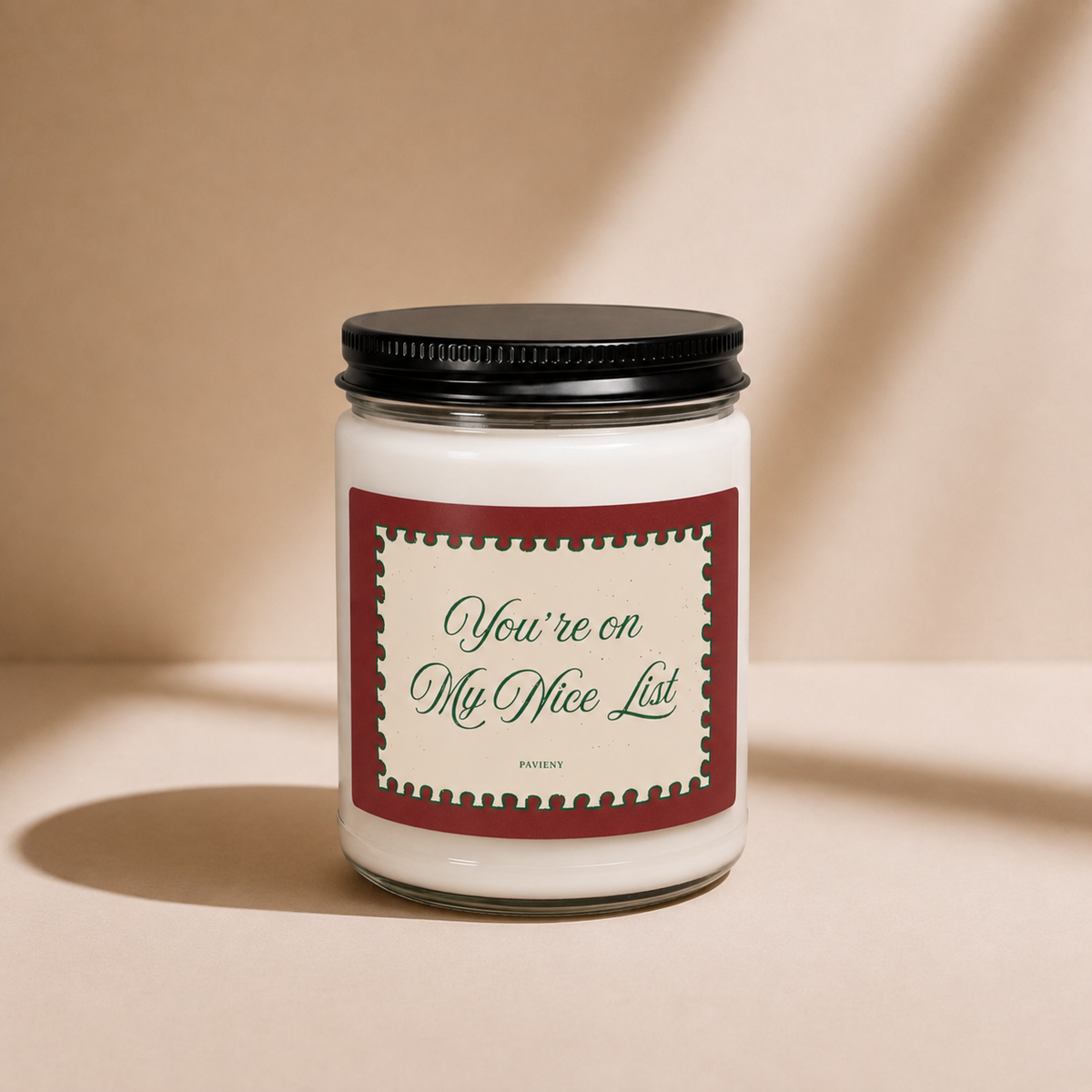 You’re on My Nice List Candle