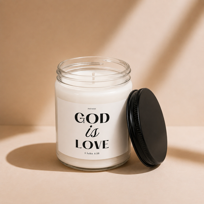 God Is Love Candle
