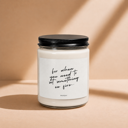 Set Something on Fire Candle