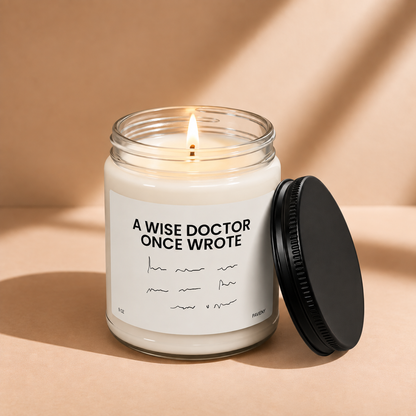 A Wise Doctor Candle