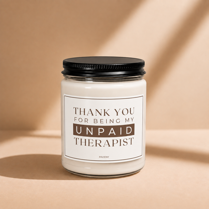 Unpaid Therapist Candle