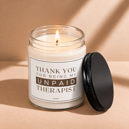Unpaid Therapist Candle