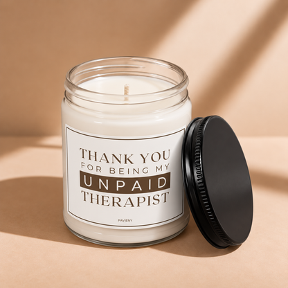 Unpaid Therapist Candle
