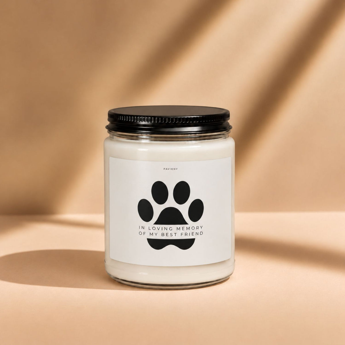 My Best Friend soy wax candle in a clear glass jar, a special gift for your best friend