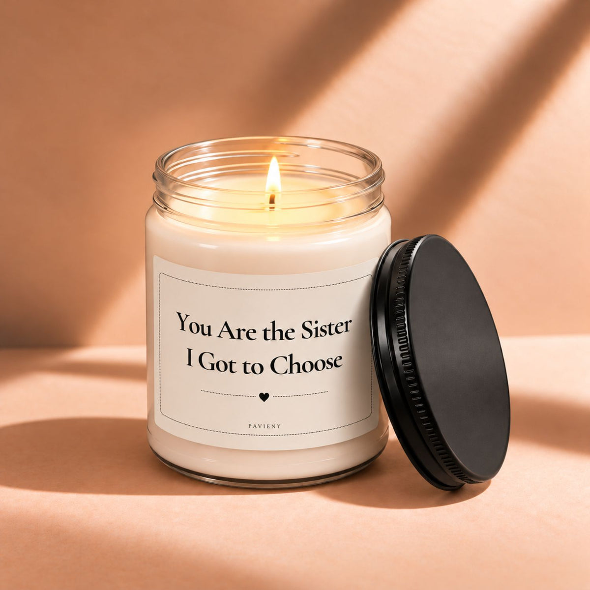 Lit 9oz Sister I Got to Choose scented soy candle, a thoughtful best friend and chosen sister gift.