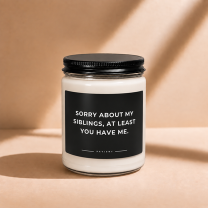 Closed 9oz You Have Me scented soy candle with a black lid, a thoughtful romantic gift for someone special.